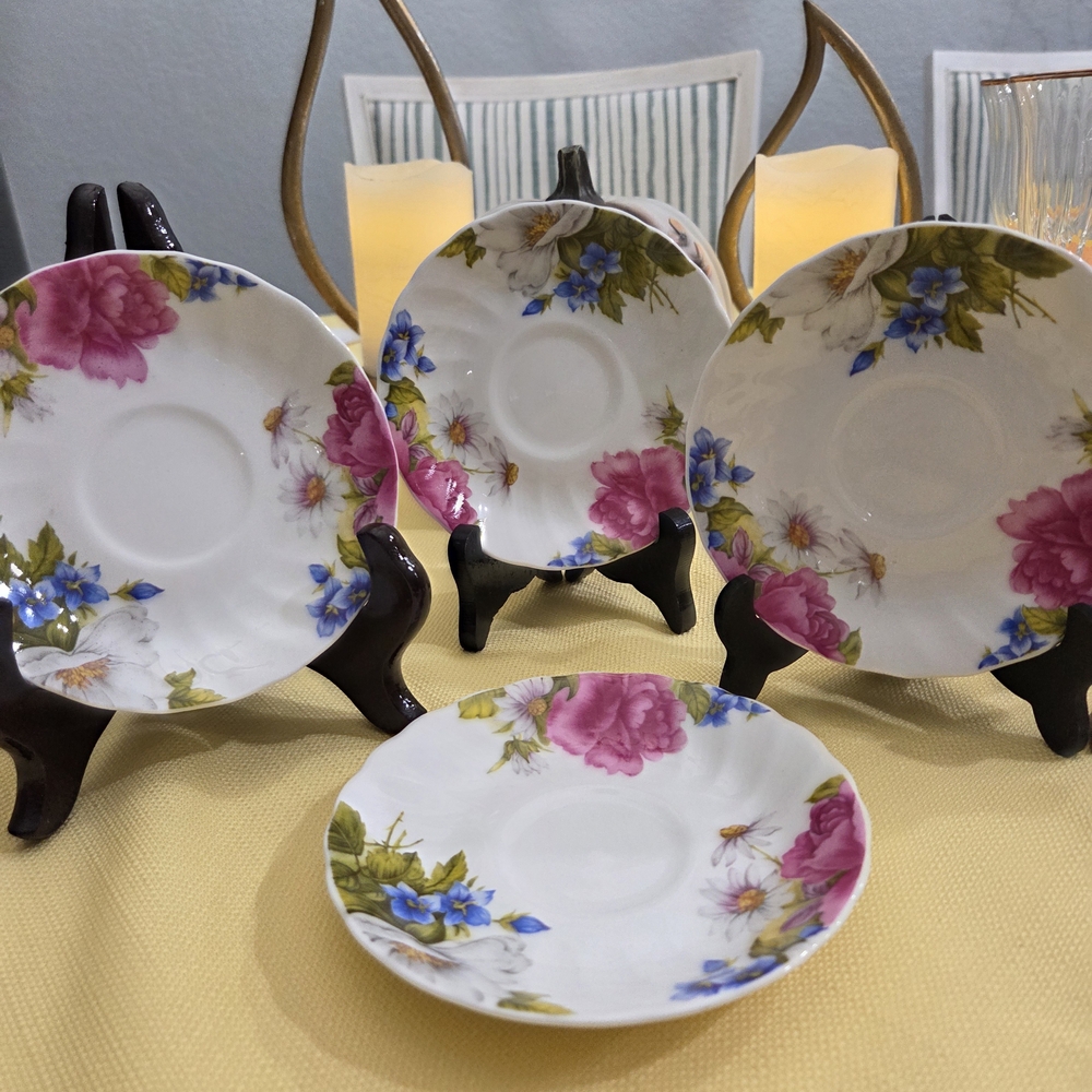 CP Shades Floral Dinnerware Set - Pink, Blue, Green